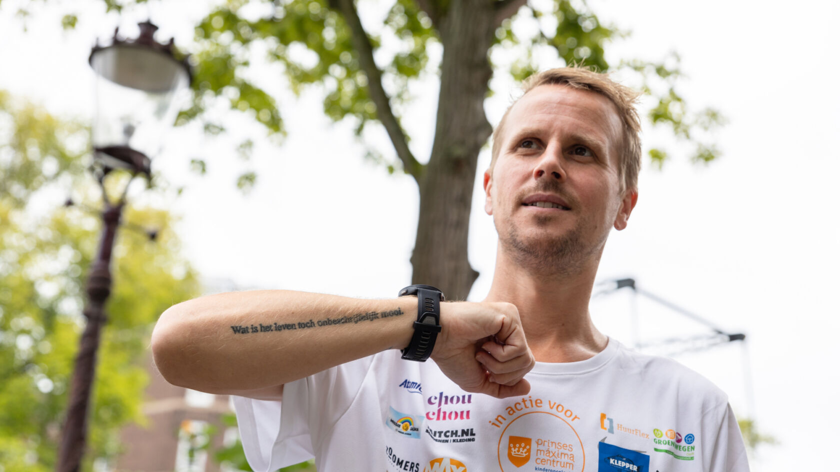 Jeroen loopt 365 dagen voor het Prinses Máxima Centrum