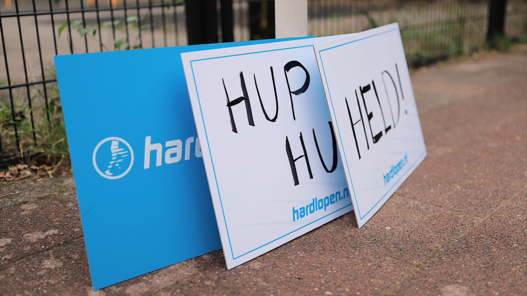 Hardlopers aanmoedigen? Maak een juichbord!