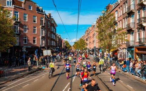 Waar kun je staan als supporter bij de TCS Amsterdam Marathon?