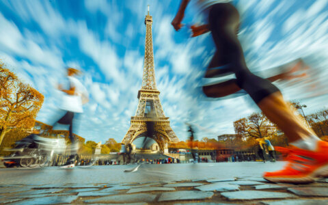 Yuri neemt deel aan Marathon Pour Tous tijdens de OS