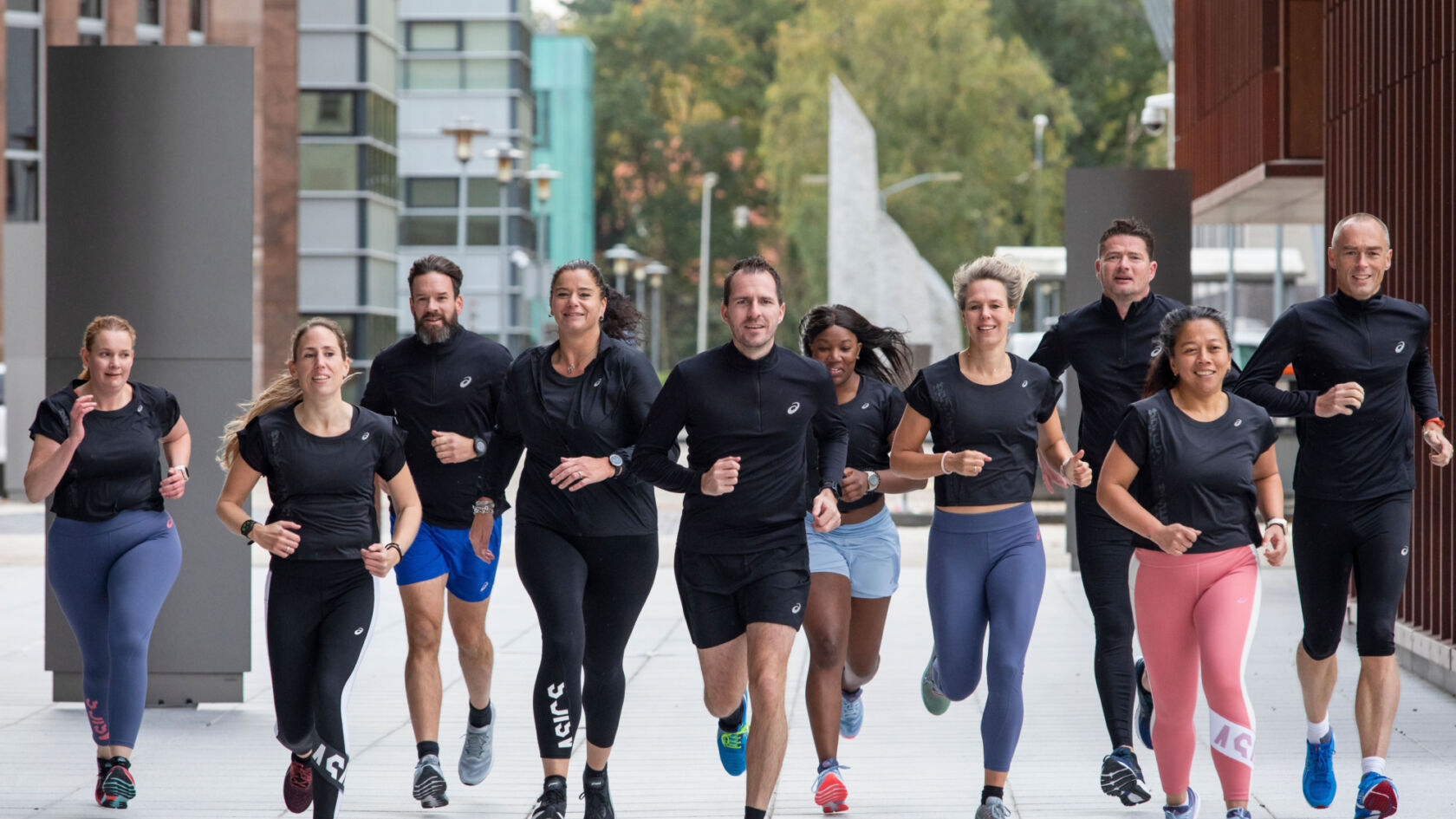 Met collega’s trainen naar het startschot