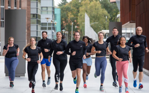 Met collega’s trainen naar het startschot