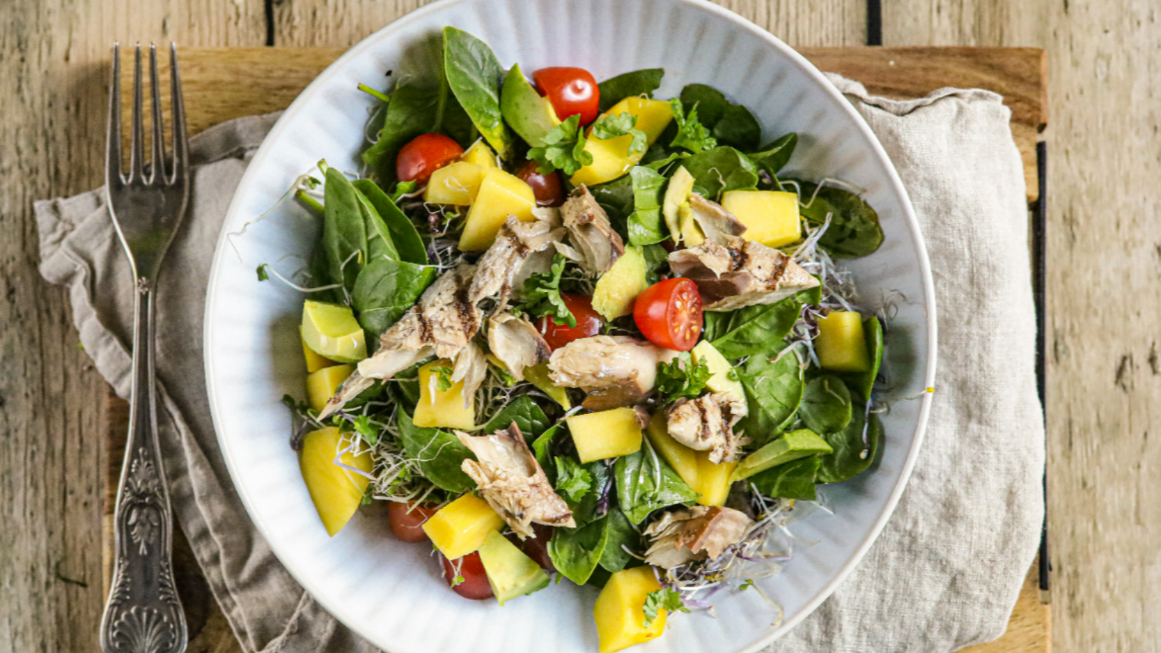 Recept: salade met makreel en mango