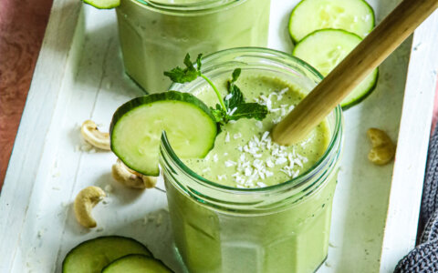 Verfrissende groene smoothie