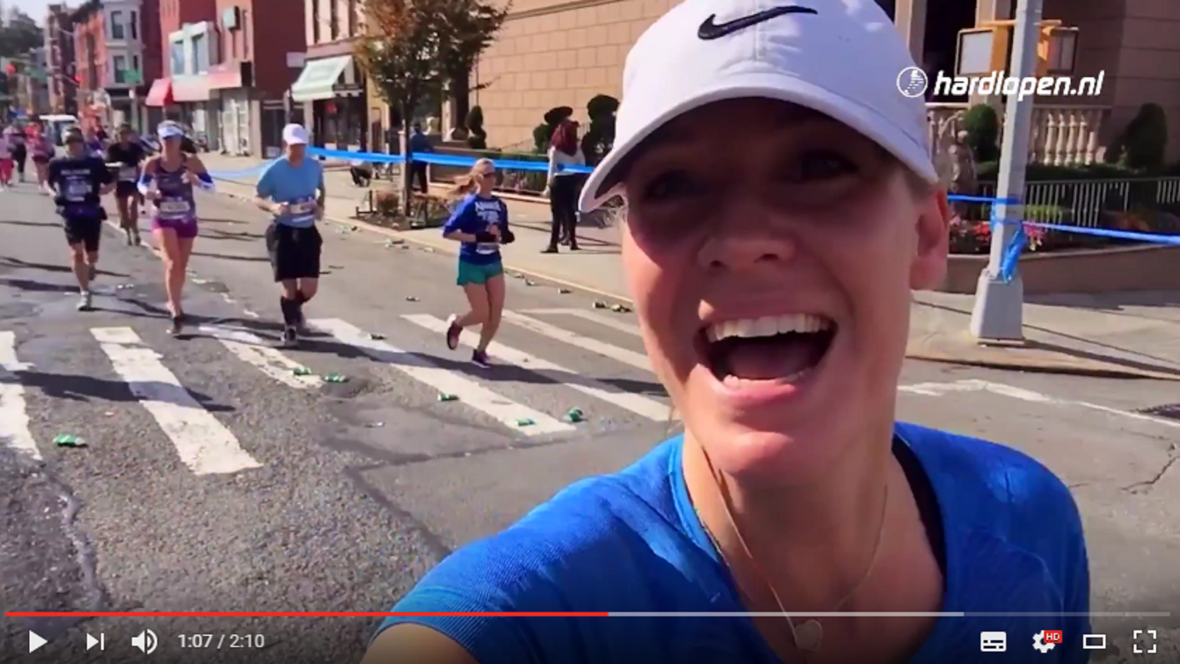 Vlogger Annemerel de Jongh bij de marathon van New York!