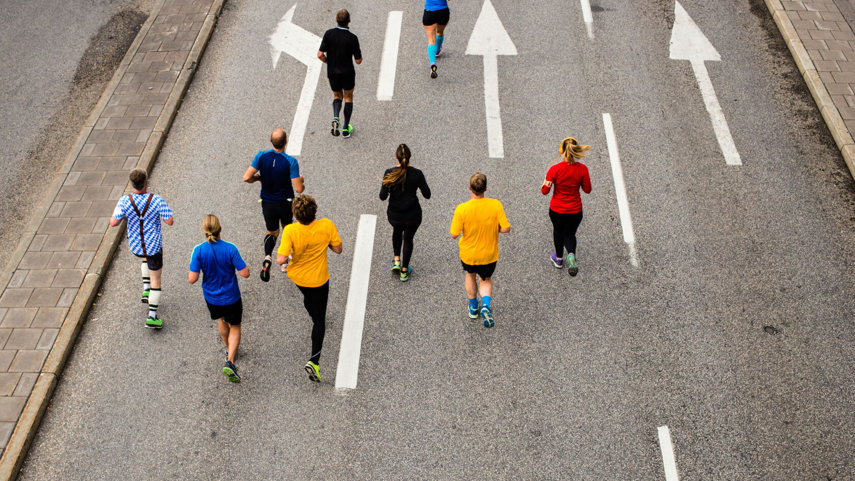 Warmlopen voor Marathon Eindhoven in het theater