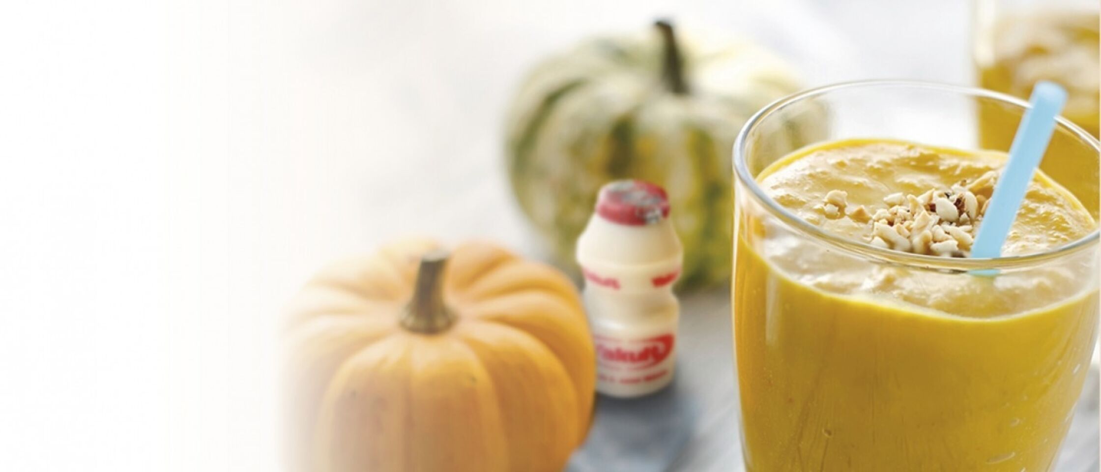 Pompoensmoothie: lekker voor na een bostraining!