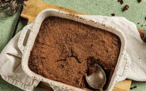 Brownies met aubergine en courgette