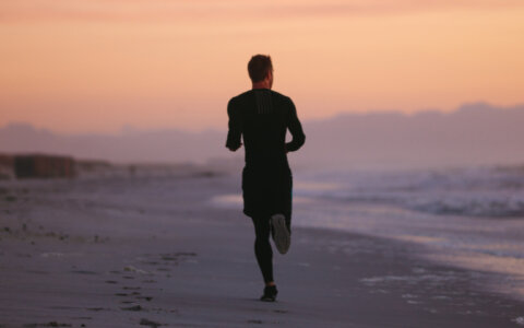 5x lopen op het strand