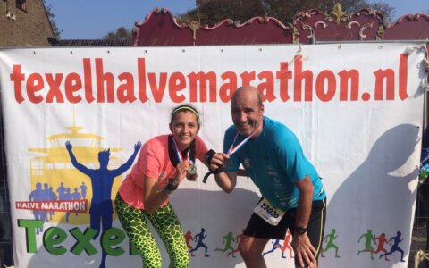 "Alles was eigenlijk even mooi tijdens de Texel Halve Marathon"