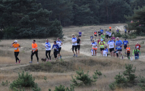 Hardlopen op de Hoge Veluwe tijdens Loopweekend