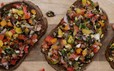 Recept voor tussendoor: bruschettasnack