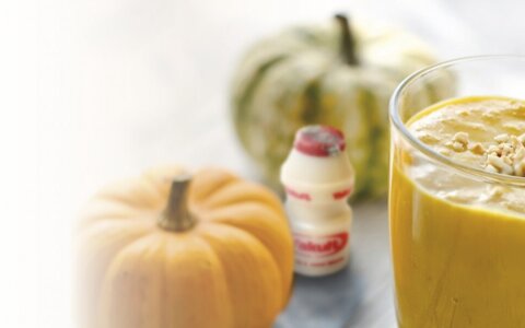 Pompoensmoothie: lekker voor na een bostraining!