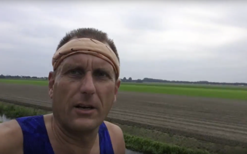 Arjen de Ruyter loopt tijdens Runtember elke dag