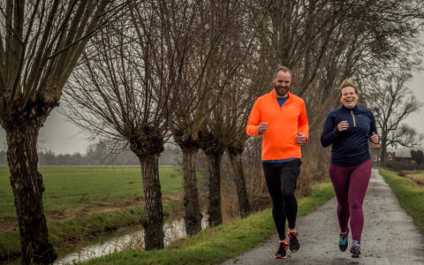 Hardlopen om af te vallen