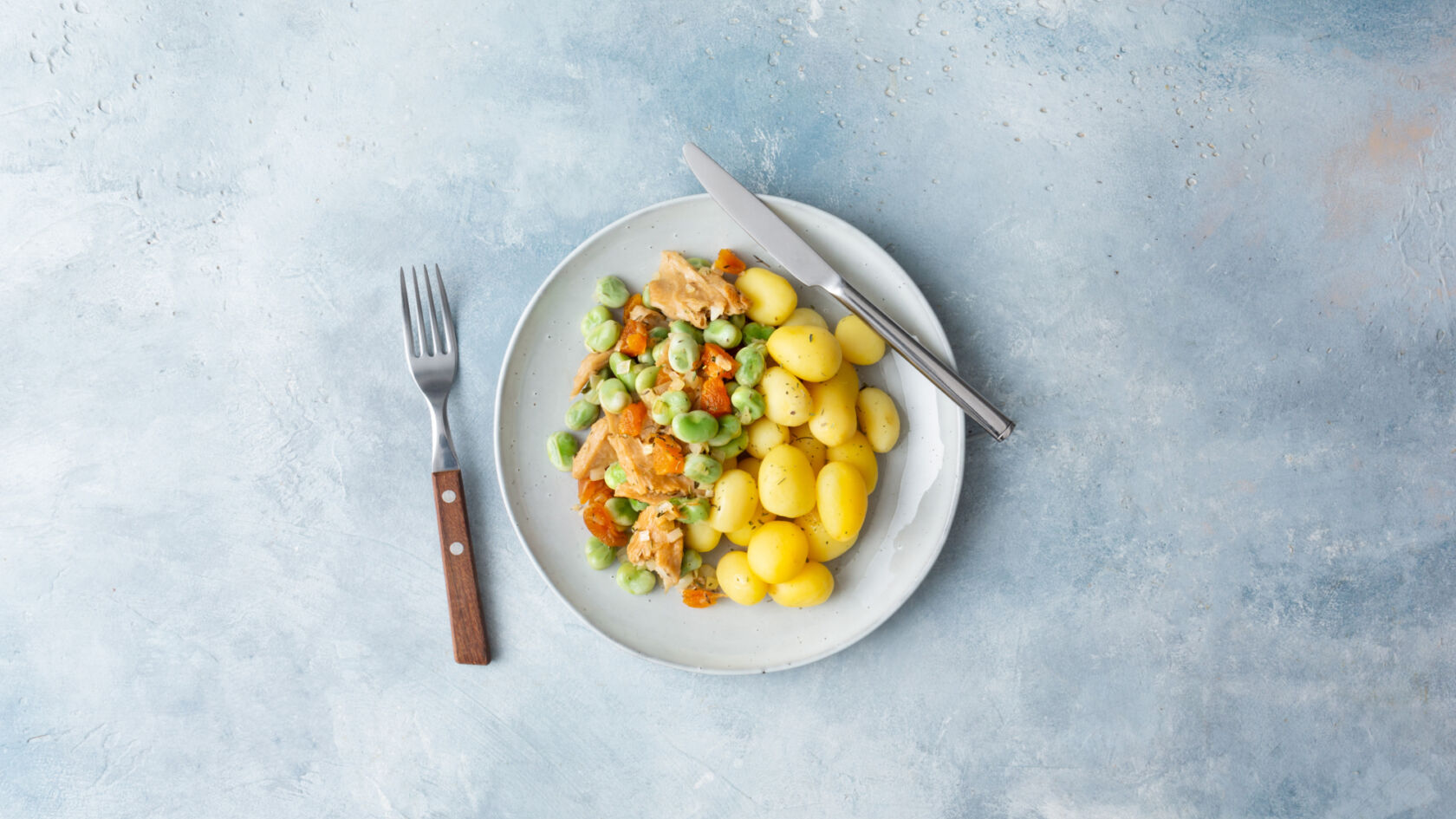 Recept voor vegetariërs met tuinbonen en abrikozen