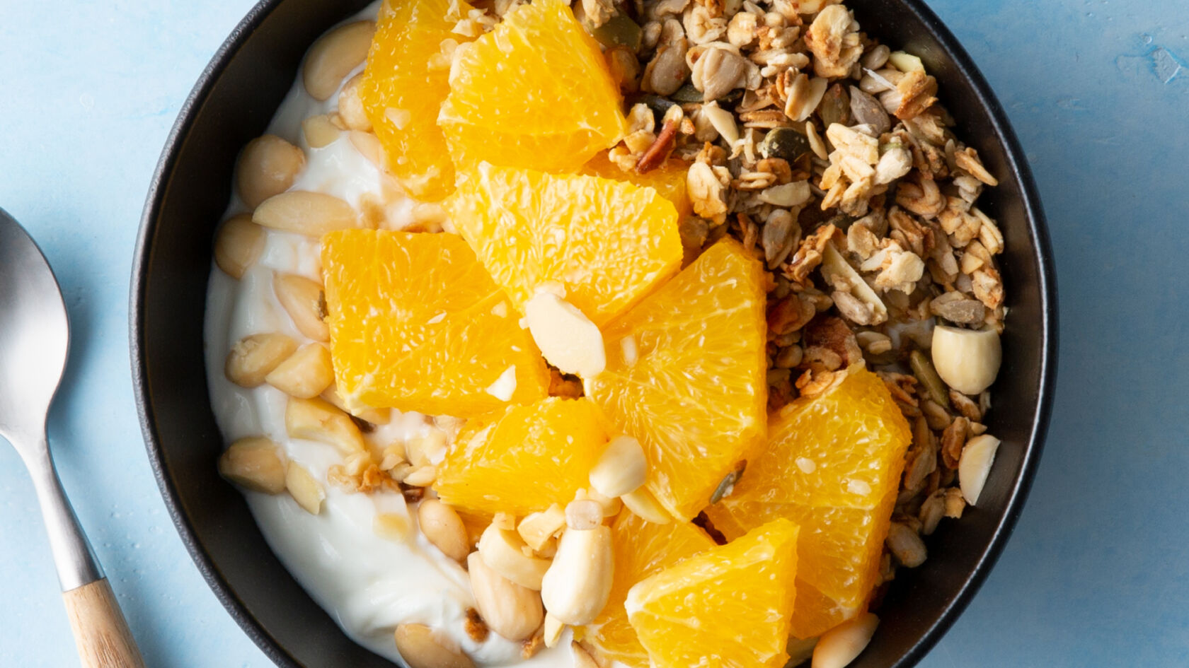 Recept voor herstel met sinaasappel en granola