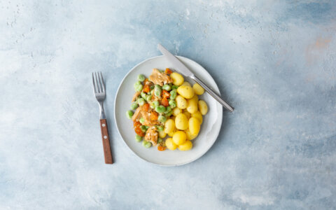 Recept voor vegetariërs met tuinbonen en abrikozen