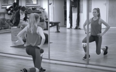 Sterke benen met uitvalspassen